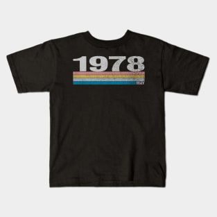 42nd Birthday Retro Born in May of 1978 Kids T-Shirt